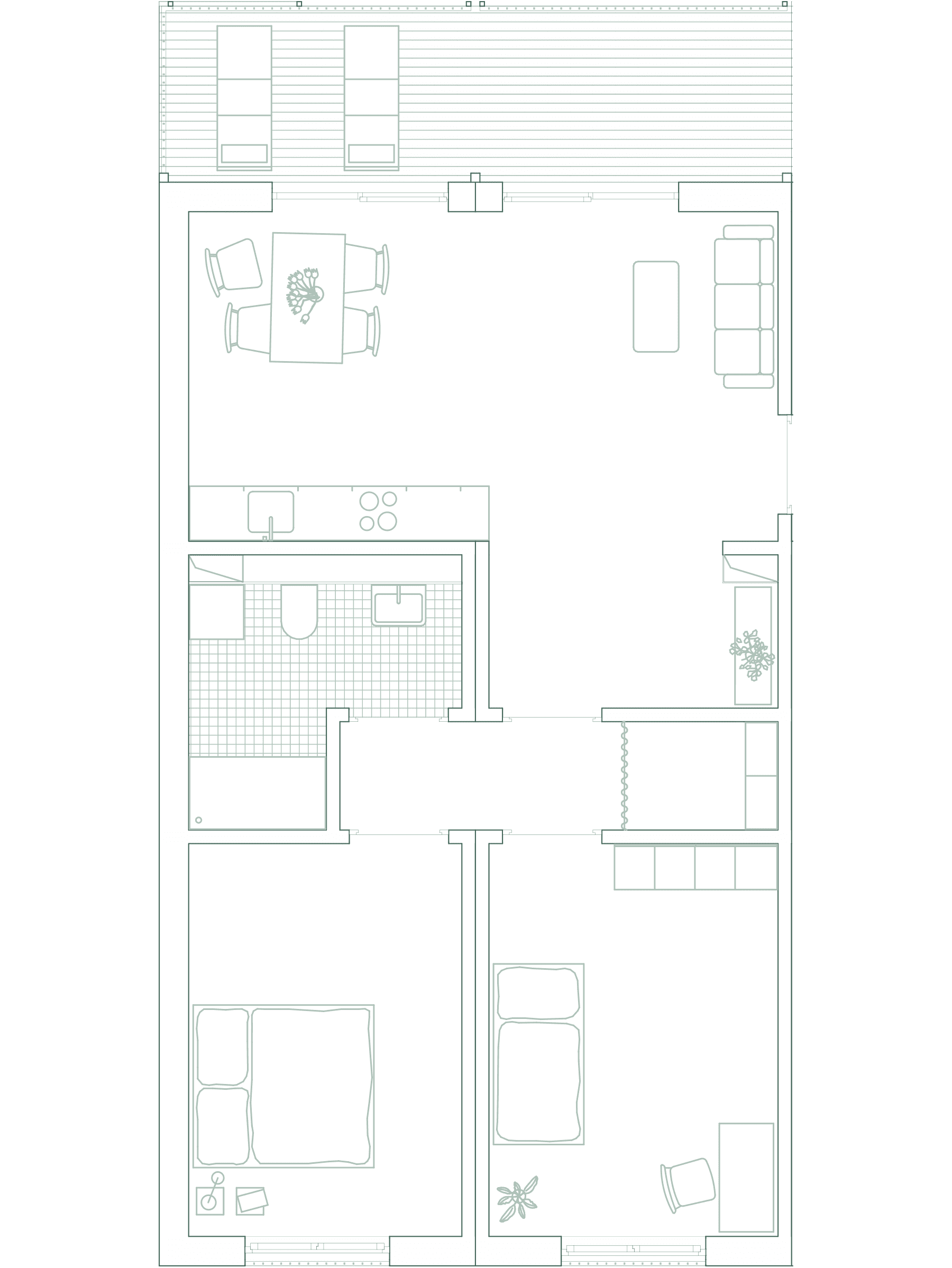 Grundriss Dreiraumwohnung Typ A